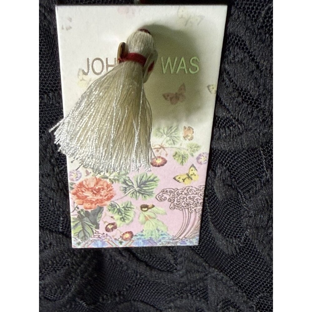 Johnny Was NWT Large Black Astrid Sheer Embroidered Lace Sheer Blouse NEW W TAGS - Picture 8 of 10